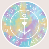 Good Times in the Maritimes Waterproof Vinyl Sticker (Multiple Colours)